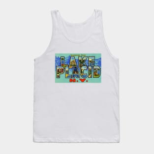 Greetings from Lake Placid, NY. - Vintage Large Letter Postcard Tank Top